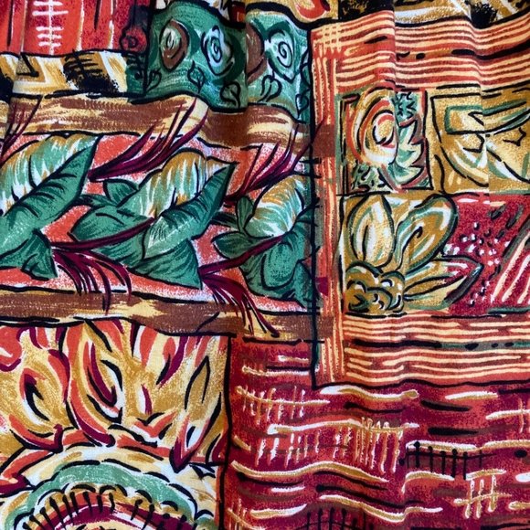 Sag Harbor Petite Vintage Floral Tropical Rayon Skirt - Picture 3 of 8